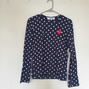 Comme des Garcons Polka Dotted Long Sleeve Women's Shirt (MADE IN JAPAN)